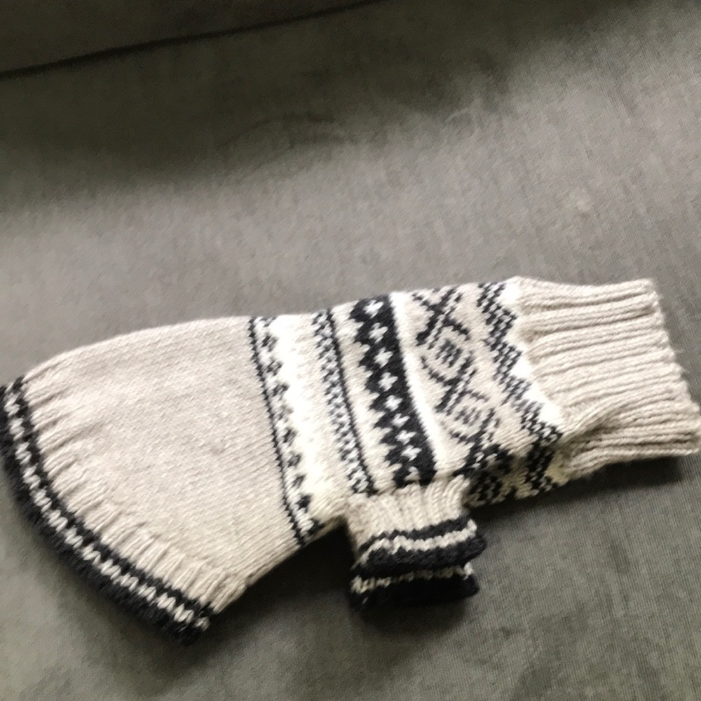Hand knit custom dog sweater vest coat